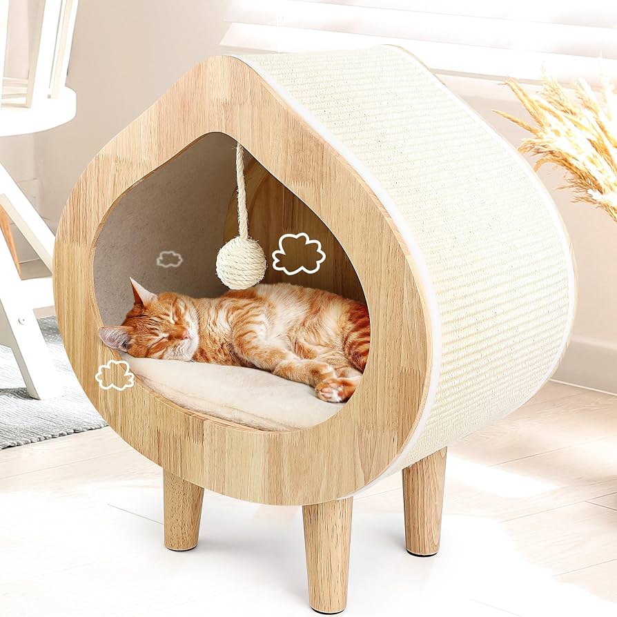 Lợi ích khi sử dụng nhà cho mèo bằng gỗ